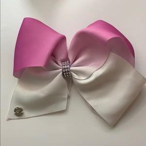 Purple and white Jojo Siwa bow